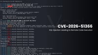 CVE-2026-51366: SQL Injection Leading to Remote Code Execution